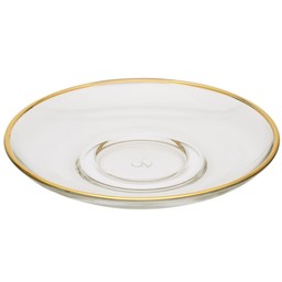 CAP682 Plates W Gold Rim