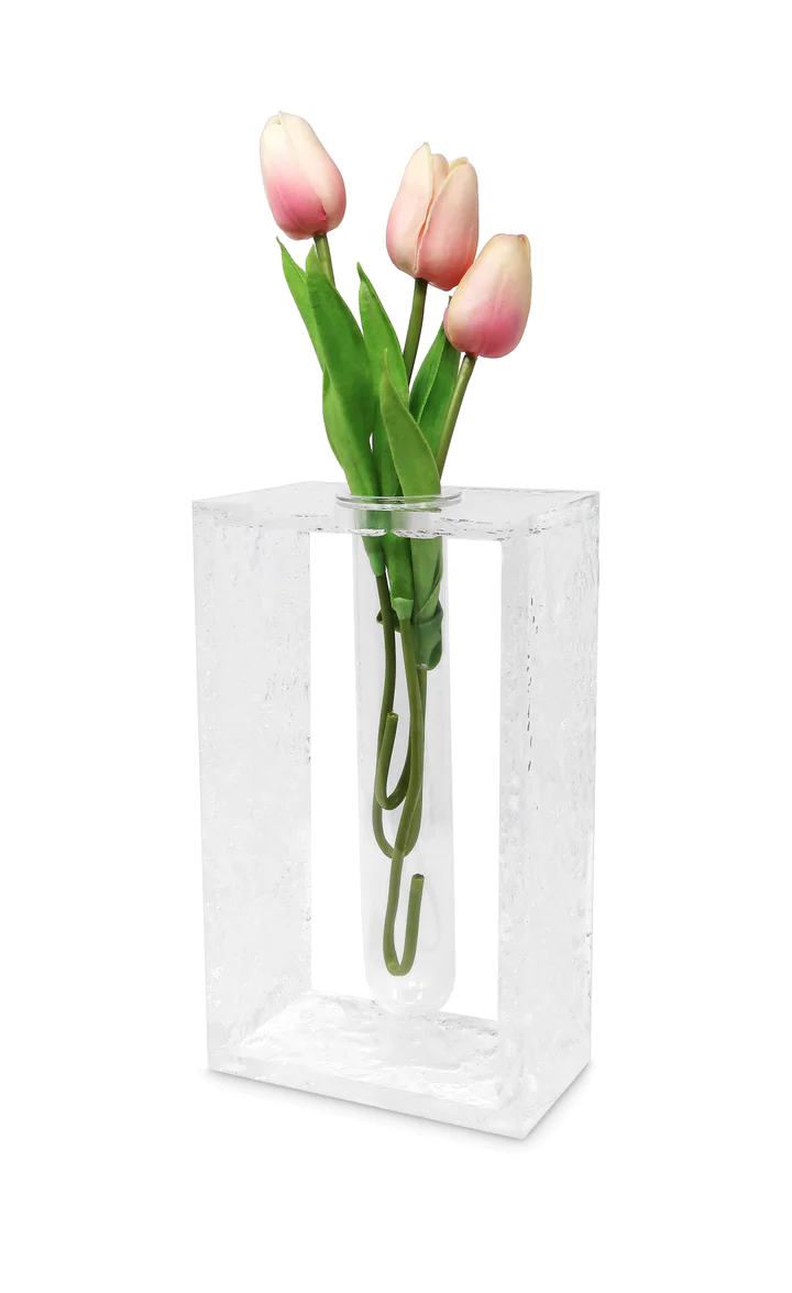 VAV3799 Acrylic Vase With Tube Inlay