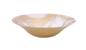 MB151 White Gold-Marble Salad Bowl - 11.75"D