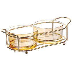 J-DBT-2-CLR Elaborate Bowls and Tray Set