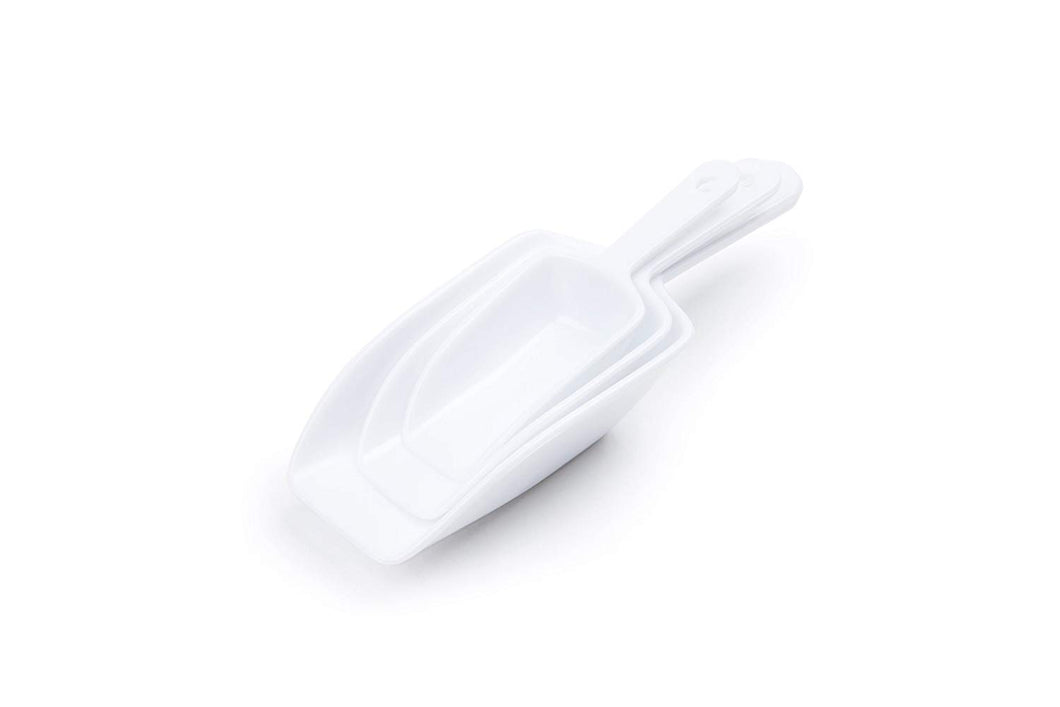 PLASTIC SCOOP SET, 3-PIECE