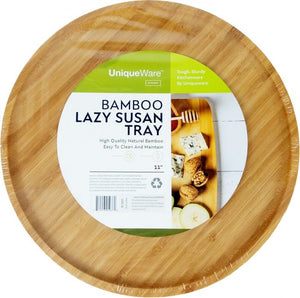 TURNTABLE-BAMBOO-11" EASY CLEAN