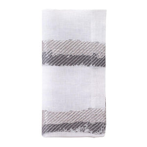 Brushstroke Gray Napkin set of 4