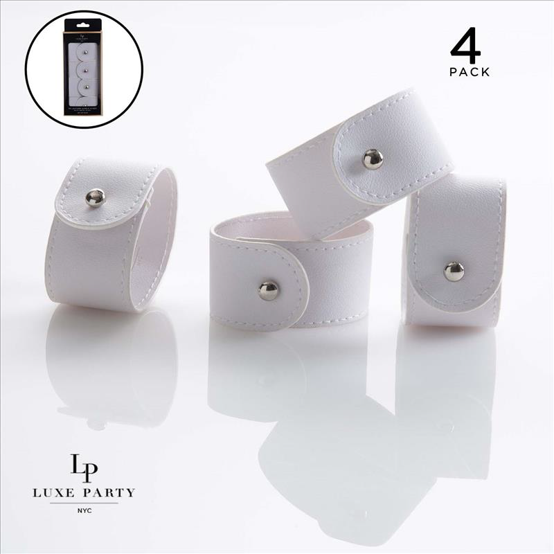 4 pc Chic Style Napkin Ring with Stud Closure