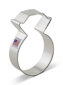 3.75'' Diamond Ring Cookie Cutter