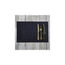 Load image into Gallery viewer, Linen Vinyl Placemat Navy
