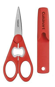 8" SHEARS W/ HOLDER RED