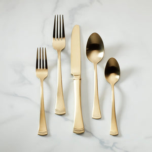 877880 Lenox Portola GOLD Flatware Service For 4