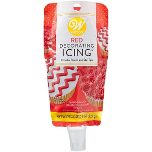 RED ICING POUCH W TIP