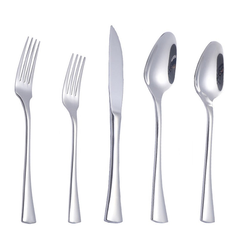 FSLM-1829-S TAJ Fishtail Flatware Matte Silver Service For 4