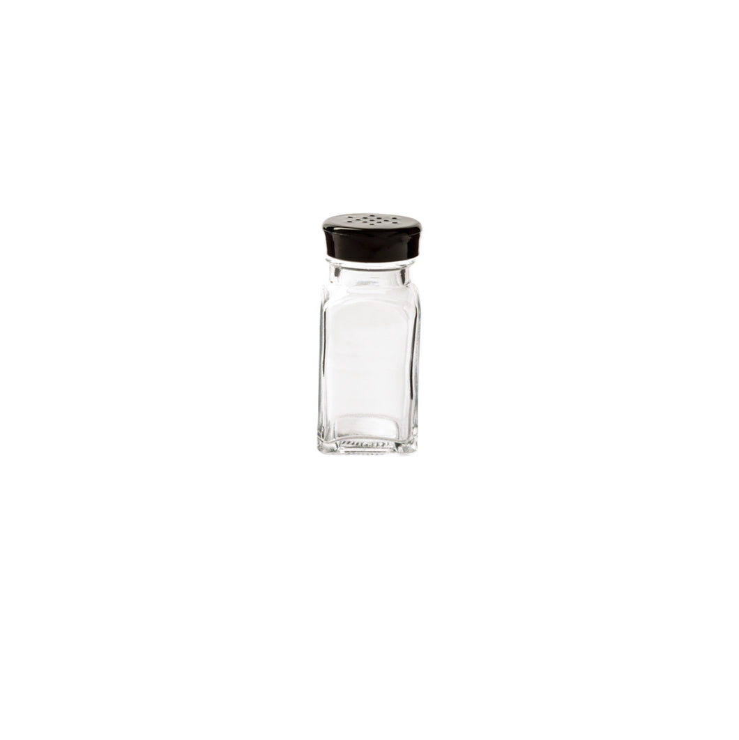 Trudeau - Glass, Wink Salt & Pepper Shaker, Black Top -