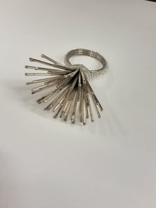 SPIKE NAPKIN RING SILVER