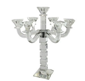 J-CSC7 Crystal Candelabra Square Design 7 Arm