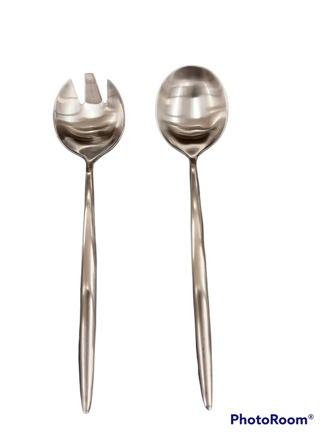 G101034 Tai Chi Matt Silver Salad Servers