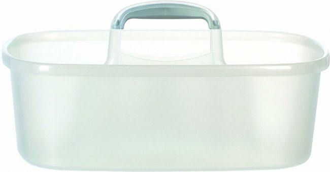 CARRY-ALL STORAGE TOTE- CASABELLA TRANSLUCENT/SILVER