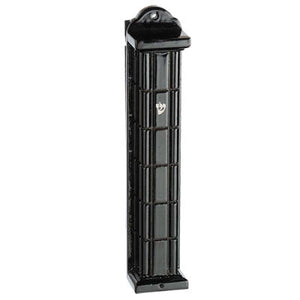 23291 Wooden Black Mezuzah 25 Cm- Squares