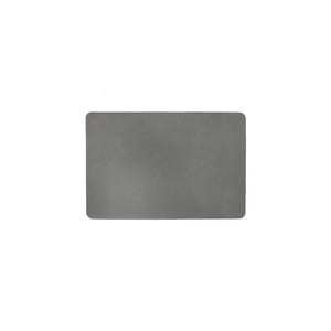 Studio Leather Rectangle Placemat Charcoal