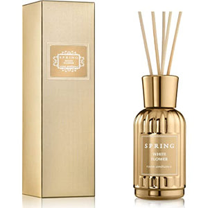 Spring Gold Metalic White Flower Reed Duffuser 100 ML