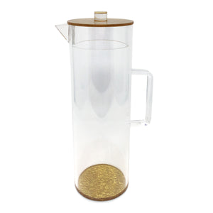 Pitcher Round Shape-Gold Acrylic