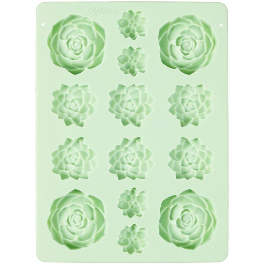 Wilton Succulents Silicone Candy Mold, 14-Cavity