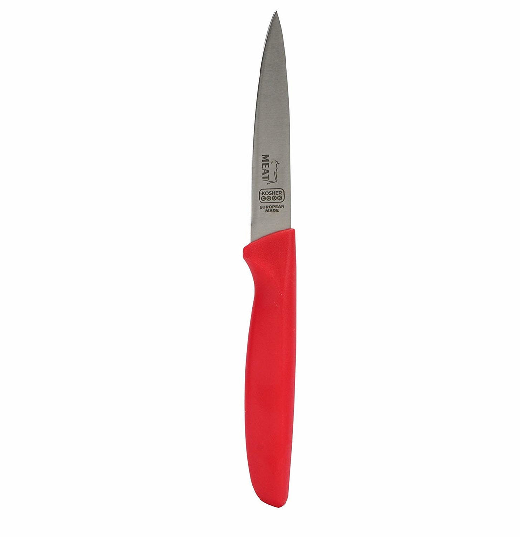 Knife - Pointed Straight - Red/Meat