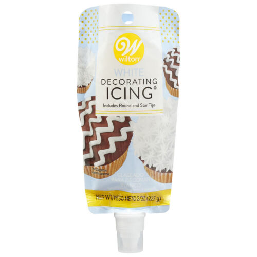 WHITE ICING POUCH W TIPS