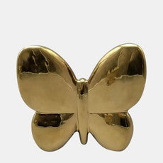 18430-01 CER, 6" BALLOON BUTTERFLY, GOLD