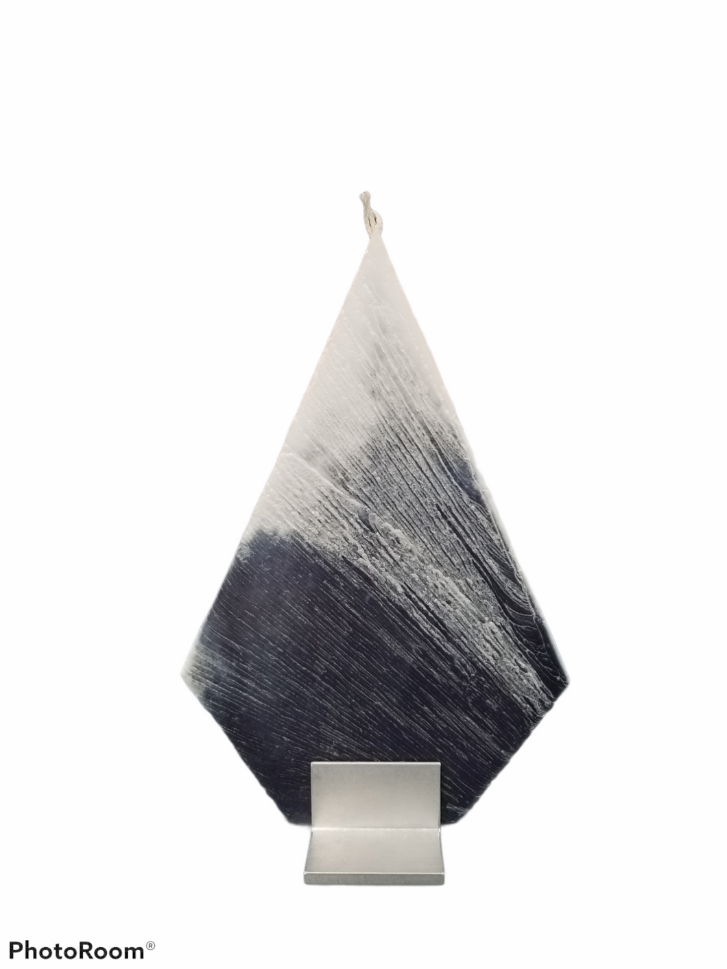 Diamond Black White Havdalah Candle