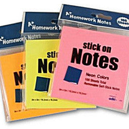 Sticky Notes 3X3 Neon 100 shts