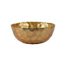 RUF-5231H Rufolo Glass Gold Honeycomb Medium Bowl