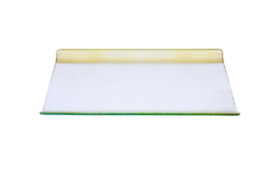 GT785 Glass Tray with Gold Borders - 11.5"L x 6.5"W