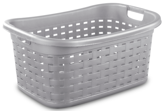 LAUNDRY BASKET WEAVE STYLE-CEMENT