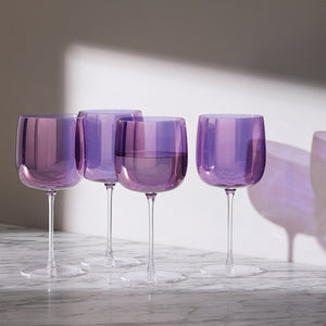 G1620-16-887 Aurora Wine Glass 15oz Polar Violet  Set Of 4