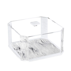 CL05 Cake Dish Square (Bundt Cake) Grey Marble